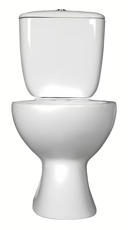 Miska WC Stojąca kompakt WC S-Line Pro w kolorze białym z odpływem pionowym i spłukiwaniem 3/6 l