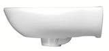 Wiszące ceramiczna umywalka S-Line Pro 49,5 x 38,5 cm w kolorze białym z przelewem i otworem pro na baterię