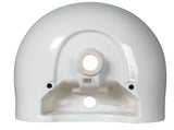 Wiszące ceramiczna umywalka S-Line Pro 49,5 x 38,5 cm w kolorze białym z przelewem i otworem pro na baterię