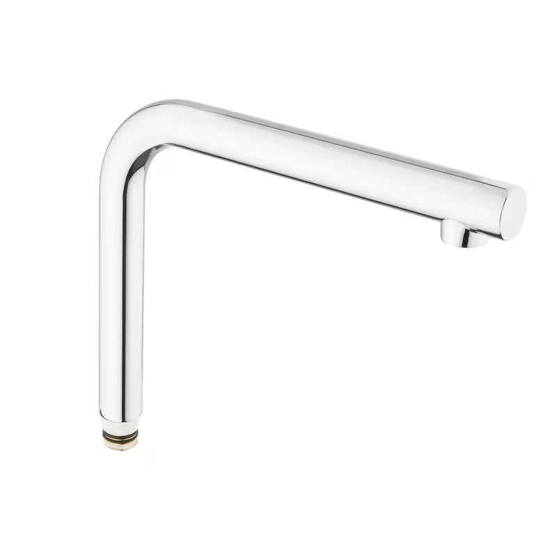 Ramię S-line Pro w błyszczącym chromie jako elegancki dodatek do nowoczesnej łazienki.