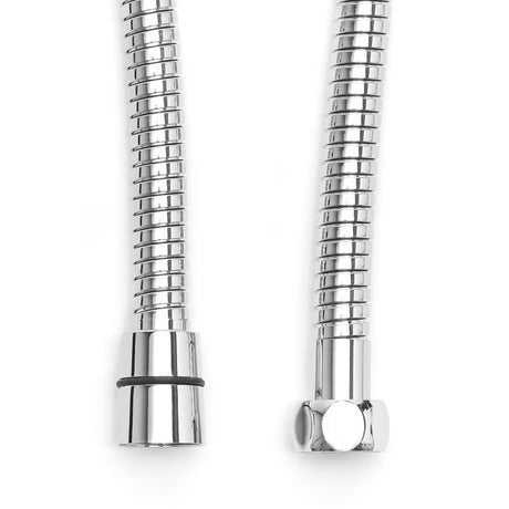 Wąż prysznicowy S-Line 150 cm w kolorze chrom z metalowym podwójnym oplotem i przyłączem G 1/2 x G 1/2.