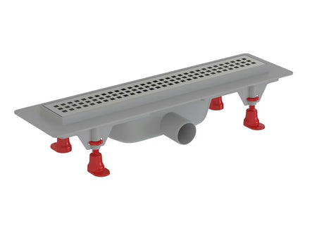 Odpływ liniowy prysznicowy S-Line 40 cm z rusztem ze stali nierdzewnej w błyszczącym chrome