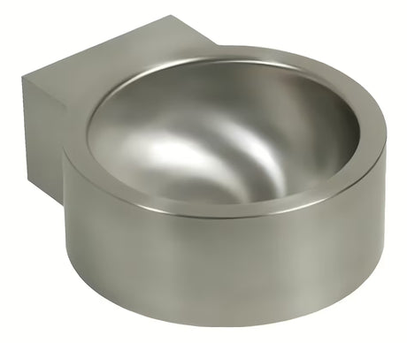 Wiszące umywalka nierdzewna Sanela Supersteel 38x45 cm bez przelewu