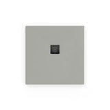 Kwadratowy brodzik prysznicowy SAT Alek 90x90 cm z lanego marmuru w kolorze gris