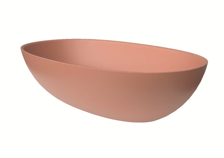 Różowa umywalka nablatowa  SAT Aula 60x36 cm z lanego marmuru bez przelewu