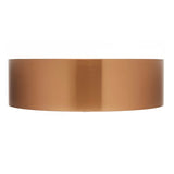 Okrągłe umywalka nablatowa  SAT Aurum 38 cm w kolorze szczotkowanym rose gold, z cienkimi ściankami