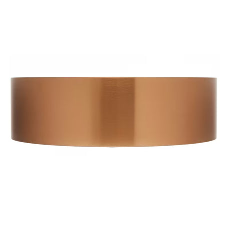 Okrągłe umywalka nablatowa  SAT Aurum 38 cm w kolorze szczotkowanym rose gold, z cienkimi ściankami