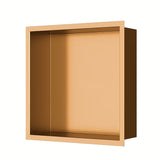 Wnęka prysznicowa SAT Aurum ze stali nierdzewnej w szczotkowanym kolorze rose gold z ramką