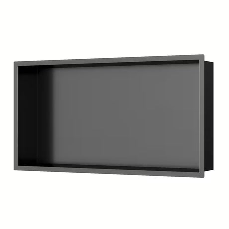 Wnęka prysznicowa SAT Aurum ze stali nierdzewnej 304 w kolorze gun metal z ramką