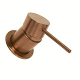 Podtynkowa bateria umywalkowa SAT Aurum w wykończeniu rose gold brushed o okrągłym wzornictwie.