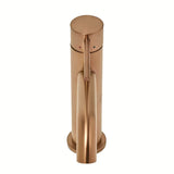 Jednouchwytowa stojąca bateria umywalkowa SAT Aurum w wykończeniu rose gold brushed bez odpływu