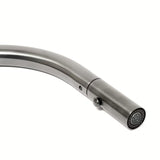 Bateria zlewozmywakowa SAT Aurum z wyciąganą wylewką w wykończeniu szczotkowany gun metal