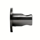 Stały uchwyt prysznicowy SAT Aurum o okrągłym designie, w wykończeniu szczotkowany gun metal.