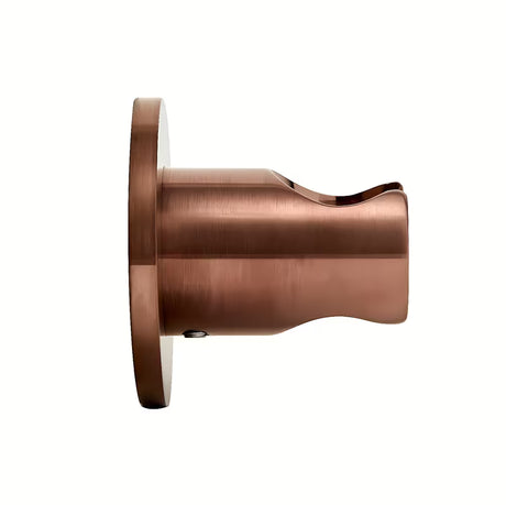 Stały uchwyt prysznicowy SAT Aurum w wykończeniu rose gold brushed, o okrągłym kształcie pro, montaż ścienny.