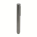 Słuchawka prysznicowa SAT Aurum w wykończeniu szczotkowany gun metal, o okrągłym, minimalistycznym designie.