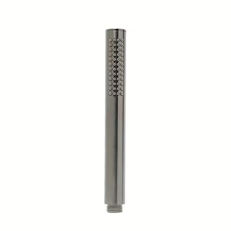 Słuchawka prysznicowa SAT Aurum w wykończeniu szczotkowany gun metal, o okrągłym, minimalistycznym designie.