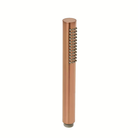 Słuchawka prysznicowa SAT Aurum w wykończeniu rose gold brushed, o okrągłym designie i ergonomicznym uchwycie.