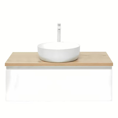 Wisząca szafka łazienkowa SAT B-Way 1 99x45x30 cm w białym połysku z płytą maskującą