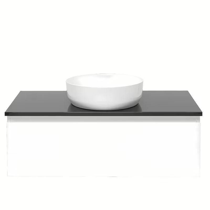 Wisząca szafka łazienkowa SAT B-Way 1 z płytą maskującą w kolorze białym, 99x45x30 cm