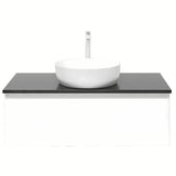 Biała wisząca szafka łazienkowa SAT B-Way 1 z płytą maskującą, 99x45x30 cm