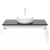 Biała wisząca szafka łazienkowa SAT B-Way 1 z płytą maskującą, 99x45x30 cm
