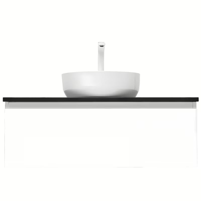 Biała wisząca szafka łazienkowa SAT B-Way 1 z płytą maskującą, 99x45x30 cm