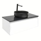 Wisząca szafka łazienkowa SAT B-Way 1 w białym połysku z płytą maskującą 99x45x30 cm