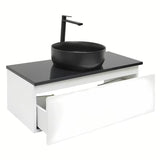 Wisząca szafka łazienkowa SAT B-Way 1 w białym połysku z płytą maskującą 99x45x30 cm