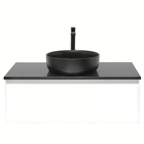 Wisząca szafka łazienkowa SAT B-Way 1 w białym połysku z płytą maskującą 99x45x30 cm