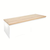 Wisząca szafka łazienkowa SAT B-Way 1 z płytą maskującą w białym połysku, 119x30x45 cm