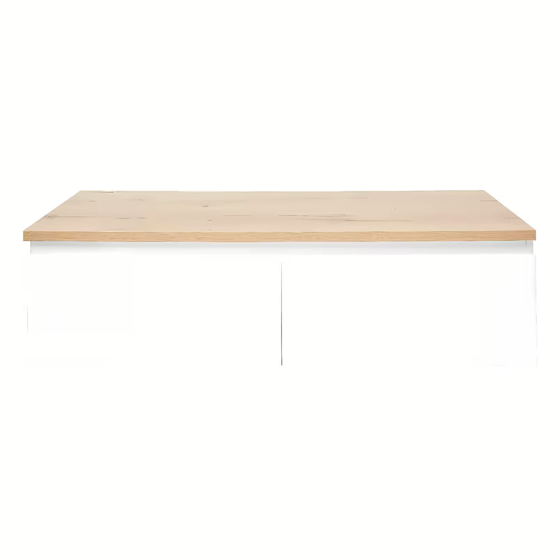 Wisząca szafka łazienkowa SAT B-Way 1 z płytą maskującą w białym połysku, 119x30x45 cm