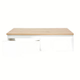 Wisząca szafka łazienkowa SAT B-Way 1 z płytą maskującą w białym połysku, 119x30x45 cm