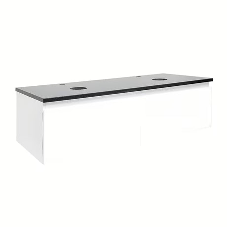 Wisząca szafka łazienkowa SAT B-Way 1 w białym połysku z płytą maskującą 119x45x30 cm