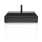 Wisząca szafka łazienkowa z umywalką ceramiczną SAT B-Way w białym połysku 59x45x30 cm