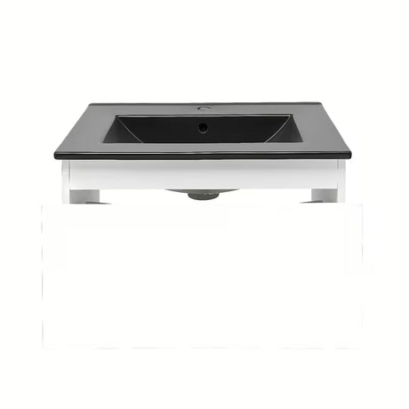 Wisząca szafka łazienkowa z umywalką SAT B-Way 1 w białym połysku