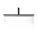 Wisząca szafka łazienkowa z umywalką SAT B-Way 1 w białym połysku 59x45x30 cm