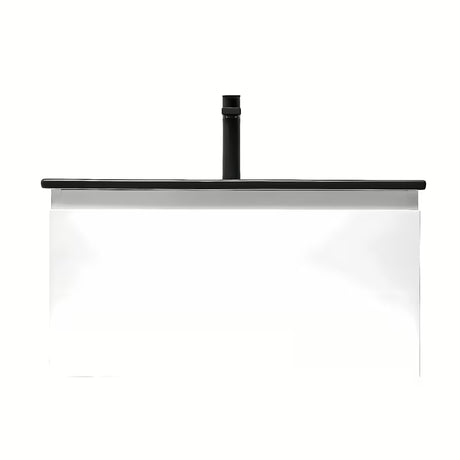 Wisząca szafka łazienkowa z umywalką SAT B-Way 1 w białym połysku 59x45x30 cm