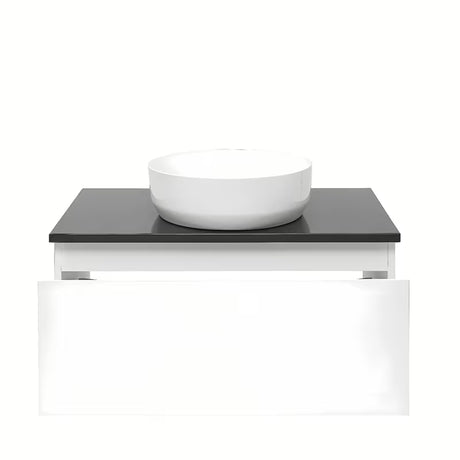 Wisząca szafka łazienkowa SAT B-Way 1 w kolorze białym, z połyskiem, 79x45x30 cm.