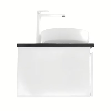 Wisząca szafka łazienkowa SAT B-Way 119x45x30 cm w białym połysku z płytą maskującą