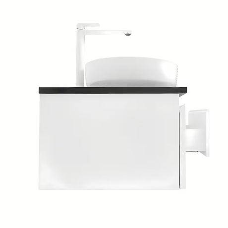Wisząca szafka łazienkowa SAT B-Way 119x45x30 cm w białym połysku z płytą maskującą