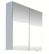 Biała szafka lustrzana SAT B-Way 80 x 75 cm do łazienki z możliwością otwierania na lewą i prawą stronę.