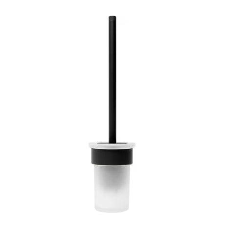 Ścienna SZCZOTKA do Wc SAT B-Way R w matowej czerni o zaokrąglonym, minimalistycznym designie.