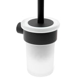 Ścienna SZCZOTKA do Wc SAT B-Way R w matowej czerni o zaokrąglonym, minimalistycznym designie.