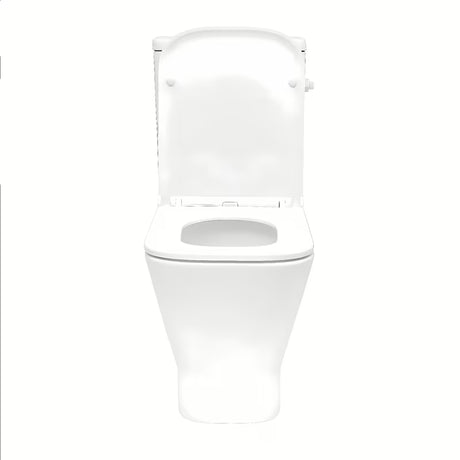 Białe KOMPAKT wc SAT B-Way s ze spłukiwaniem wirowym, zbiornikiem i deską z soft Close
