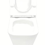 Białe KOMPAKT wc SAT B-Way s ze spłukiwaniem wirowym, zbiornikiem i deską z soft Close