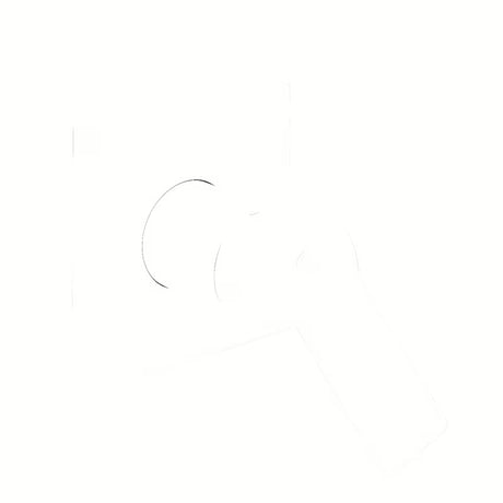 Podtynkowa jednouchwytowa bateria prysznicowa SAT B-Way w matowej bieli o minimalistycznym designie.