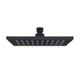Kwadratowa deszczownica  SAT B-Way 20x20 cm w kolorze matowej czerni, z metalowym wykończeniem