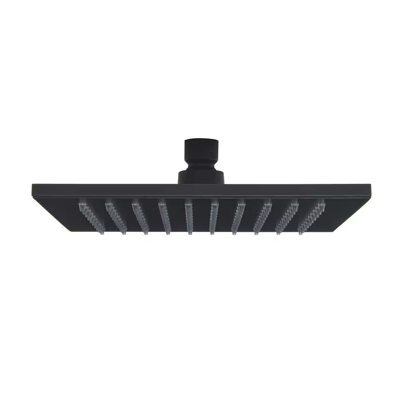 Kwadratowa deszczownica  SAT B-Way 20x20 cm w kolorze matowej czerni, z metalowym wykończeniem