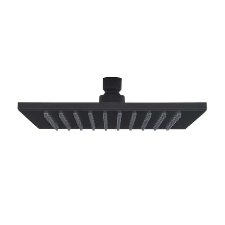 Kwadratowa deszczownica  SAT B-Way 20x20 cm w kolorze matowej czerni, z metalowym wykończeniem
