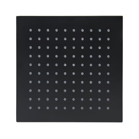 Kwadratowa deszczownica  SAT B-Way 20x20 cm w kolorze matowej czerni, z metalowym wykończeniem